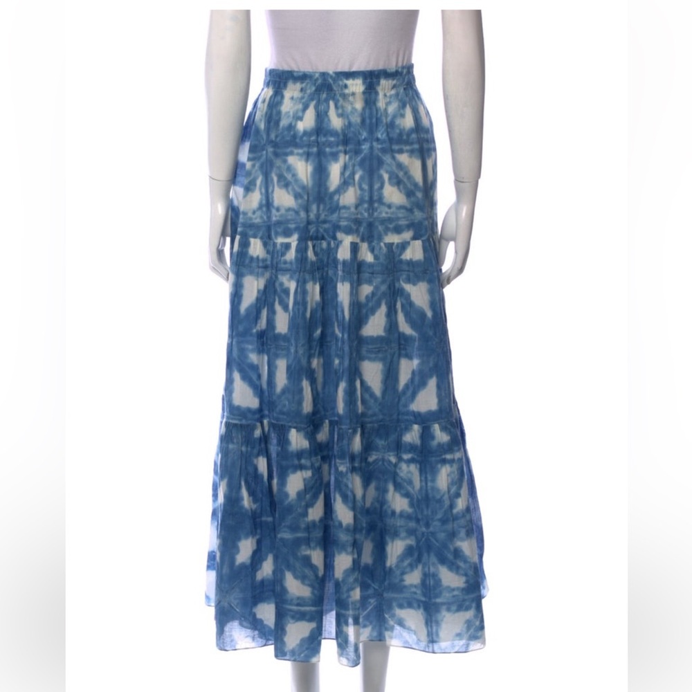 Cara Cara Blue Tie-Dye Maxi Skirt